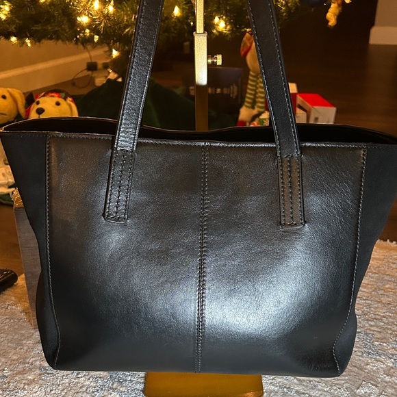 304. See By Chloe Black Leather & suede with removable Gold Charm w/coa - Picture 4 of 16